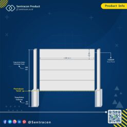 pasang pagar panel precast tinggi 160 cm
