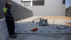 carpot dengan paving block di karawang